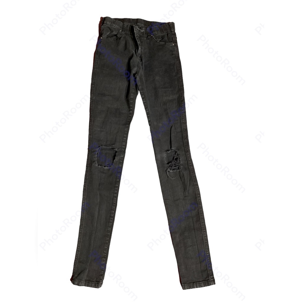 DrDenim Lexi Tall Black Ripped Knees A03